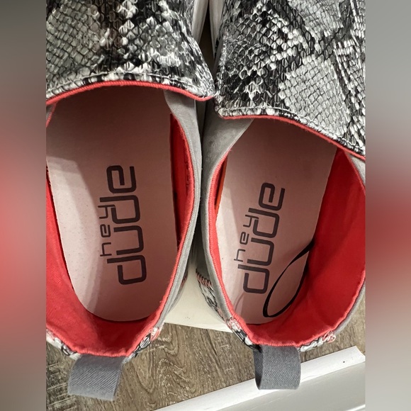 Hey Dude Peyton Snake Grey Size 9 - Picture 6 of 9